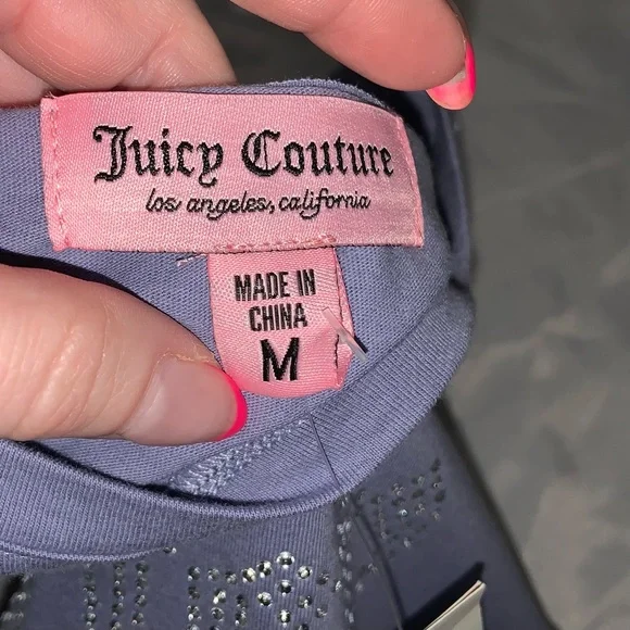 NWT JUICY COUTURE bling baby shirt size Medium - Picture 5 of 5